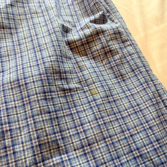 Polo Ralph Lauren Mens S Blue Plaid Short Sleeve Button Down Classic Fit Shirt - Picture 4 of 9